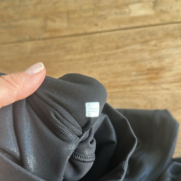Rare Lululemon Align™ High-Rise 25" Shine Leggings – Radiant Foil Black – Size 2 - Picture 10 of 11